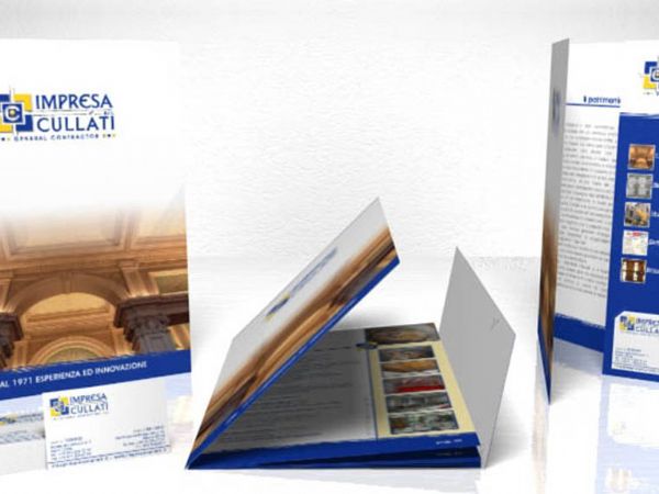 Grafica restyling brochure aziendale Impresa Cullati