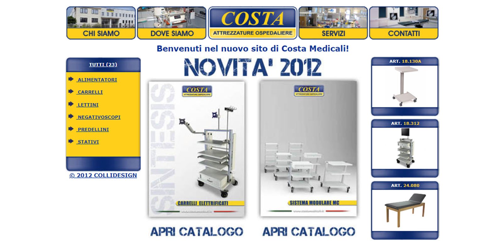 CostaMedicali.it - Catalogo attrezzature ospedaliere e medicali
