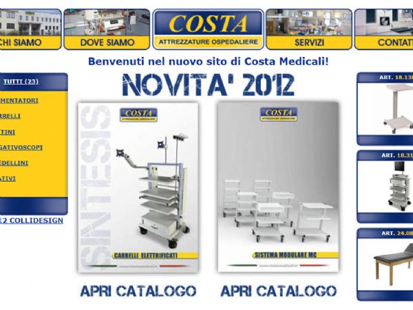 CostaMedicali.it - Catalogo attrezzature ospedaliere e medicali