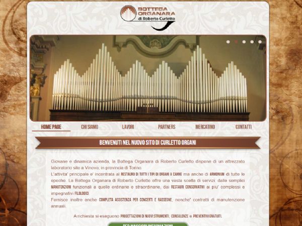 Curletto-Organi.it - Bottega organara e archivio lavori